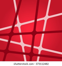 Abstract red template background. Red template backdrop with overlapping lines. Red template pattern with intersecting stripes.
