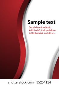 Abstract red text brochure with space for your text