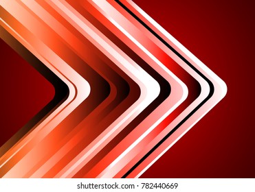 Abstract red tone arrow line technology design modern luxury futuristic background vector illustration.