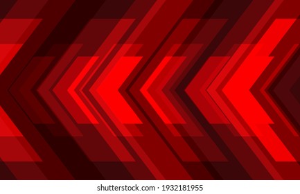 Abstract red tone arrows direction overlap design modern futuristic background vector illustration. 