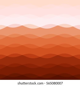 Abstract red tone background with curve lines, stock vector