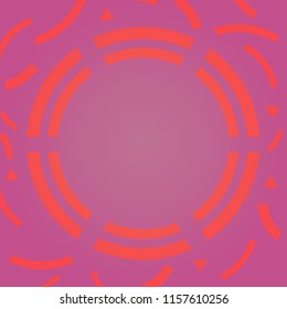 Abstract Red Tone Background with Round Frame in Center. Minimalistic Web Design Poster. Multipurpose Square Shape Background with Copy Space. Vector EPS 10 Illustration.