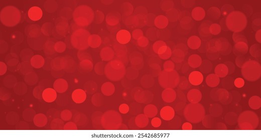 Resumo Tom vermelho bokeh borrado na noite design fundo vetor ilustração.
