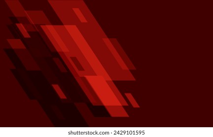 Ilustración de vector de fondo moderno de diseño creativo dinámico geométrico de tono rojo abstracto.
