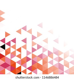 Abstract red tone geometric polygonal mosaic vector background.
