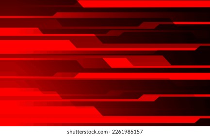 Abstract red tone line cyber circuit pattern design ultramodern futuristic technology background vector illustration.