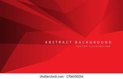 Abstract Red Tone Polygon Geometric Design Modern Luxury Background Vector Illustration.