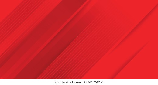 Abstract red tone polygon geometric design modern luxury background vector illustration.