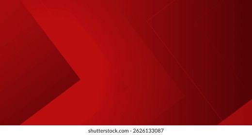 Abstract red tone polygon geometric design modern luxury background vector illustration.
