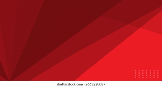 Abstract red tone polygon geometric design modern luxury background vector illustration.