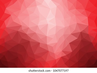 Abstract red tone polygon triangle luxury background texture vector illustration