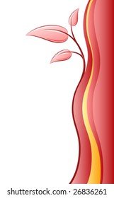 Abstract red toned design (Vector)