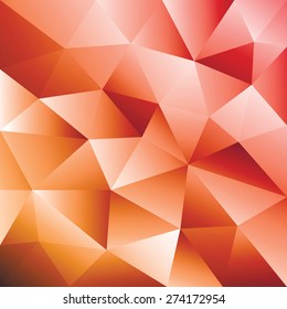 Abstract red triangle geometrical background. Red pattern. Vector Illustration.