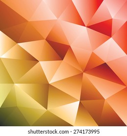 Abstract red triangle geometrical background. Red pattern. Vector Illustration.