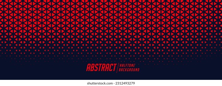 fondo de patrón de triángulo rojo abstracto para vector de presentación moderna