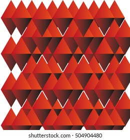 abstract red triangles background