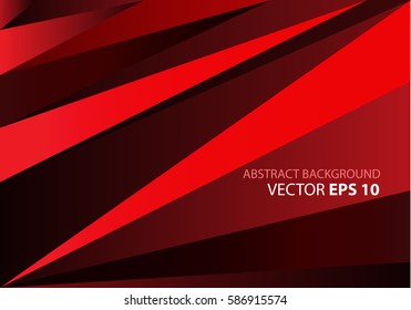 Abstract red triangles design modern  background vector illustrations.