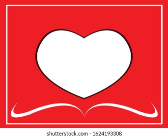 abstract red valentine card  background