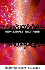 Abstract red vector background