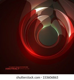 Abstract red vector background, futuristic style illustration eps10.