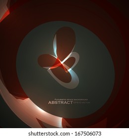 Abstract red vector background, futuristic style illustration eps10.