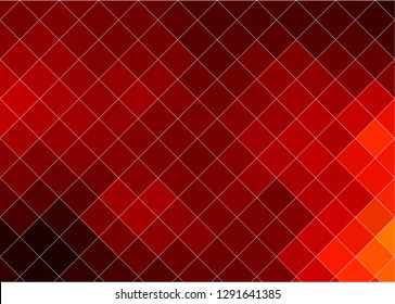 Abstract red vector background with rectangles, squares, half tones, light and shade.