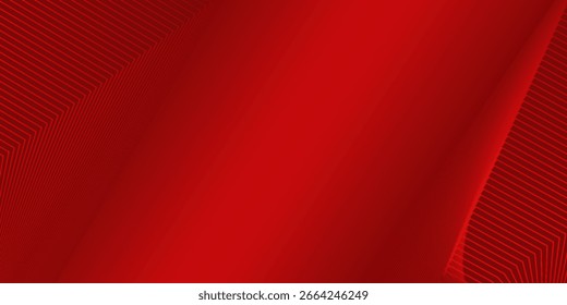 Fondo de Vector rojo abstracto con rayas