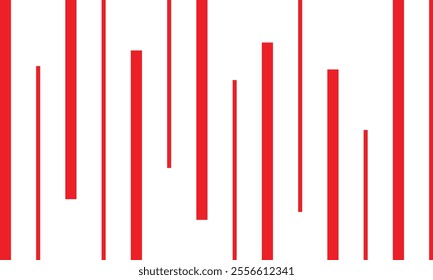 abstract red vertical random stripe line art can be used background.