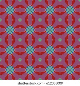 Abstract red vintage pattern. Good for tiles, printing on paper and fabric.
