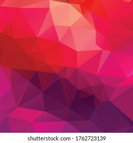 Abstract red and violet polygon texture background