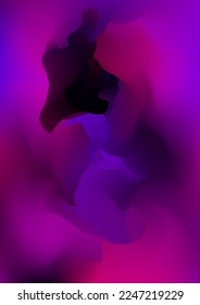 Abstract red and violet watercolor background, painted vector illustration like sea waves. Watercolor gradient pattern with thin wavy border lines, vector painting. Abstract colorful oil paints.