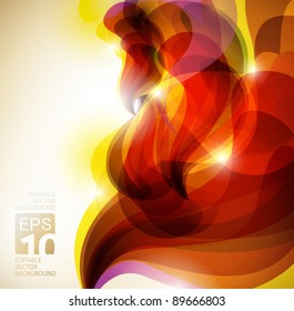 fondo rojo vivo abstracto