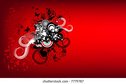 abstract red wallpaper