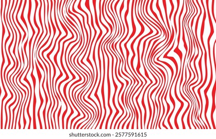 abstract red warp line pattern suitable for background.