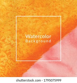 Abstract red watercolor  background texture vector,Abstract yellow  and red watercolor texture background