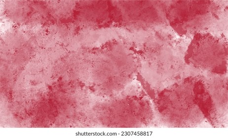 Abstract red watercolor background.Hand painted watercolor. vector