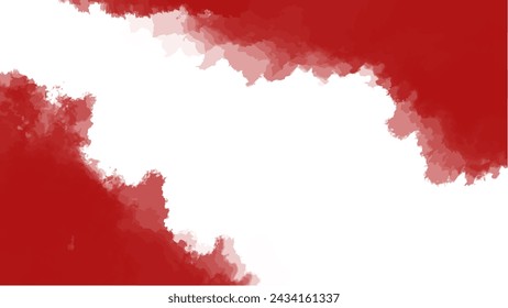 Abstract red watercolor background.Hand painted watercolor. vector