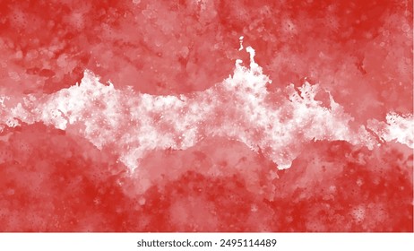 Abstract red watercolor background.Hand painted watercolor. vector