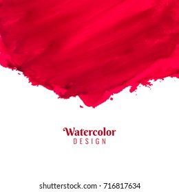 Abstract red watercolor beautiful design background