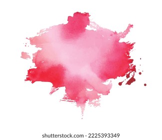 abstrakter roter Aquarell, floraler floraler Hintergrund 