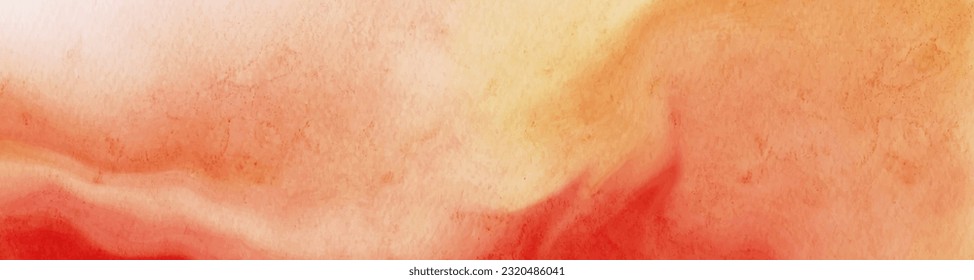 Abstract red watercolor paint Background. Design banner element. Vector illustration