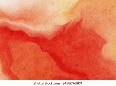 Abstract red watercolor paint Background. Design banner element. Vector illustration
