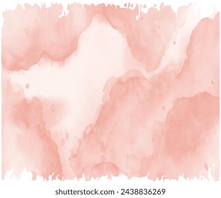 Abstract Red watercolor paint on paper background