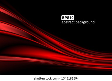 Abstract red wave background 