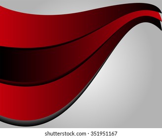 Abstract Red wave background
