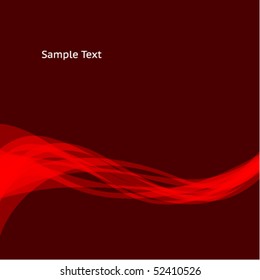 Abstract red wave background