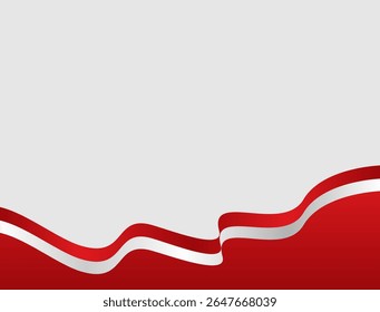 Borde de fondo de onda roja Abstractas