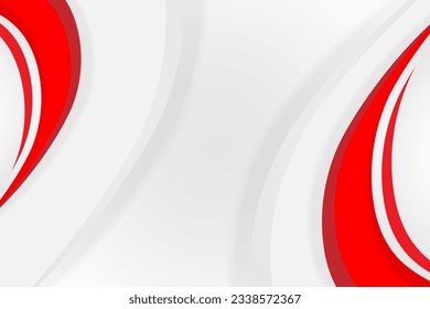 Resumen de fondo rojo y ondulante para la presentación de negocios