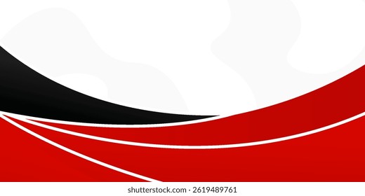 abstract red and wave background for business presentation. vector illustration