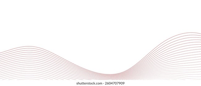 abstract red wave background. eps10